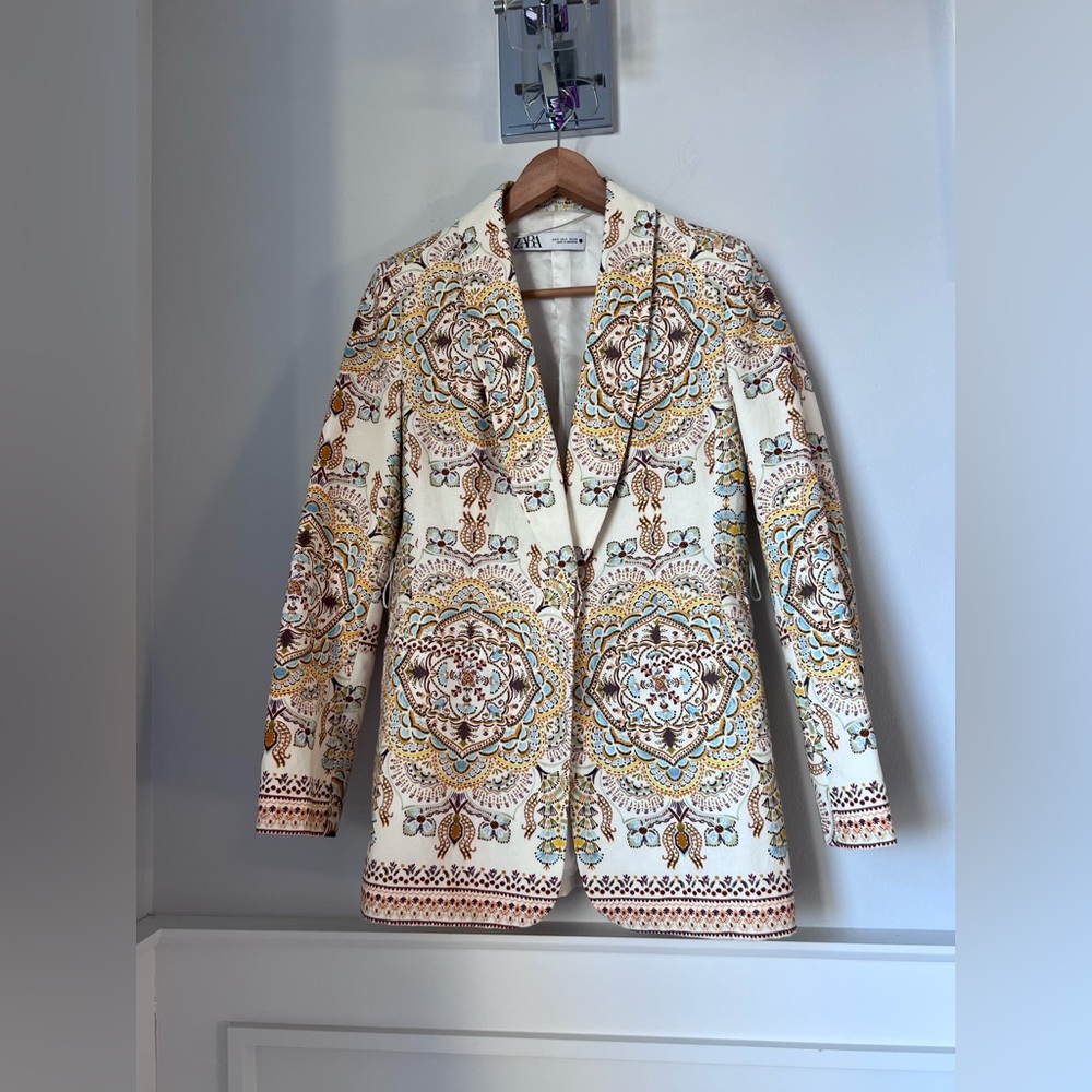 Zara Multicolor Patterned Jacket size S - image 4